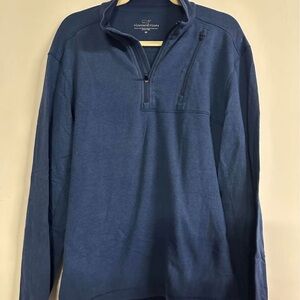 Vineyard Vines Men's Navy Zip-Up Sweater